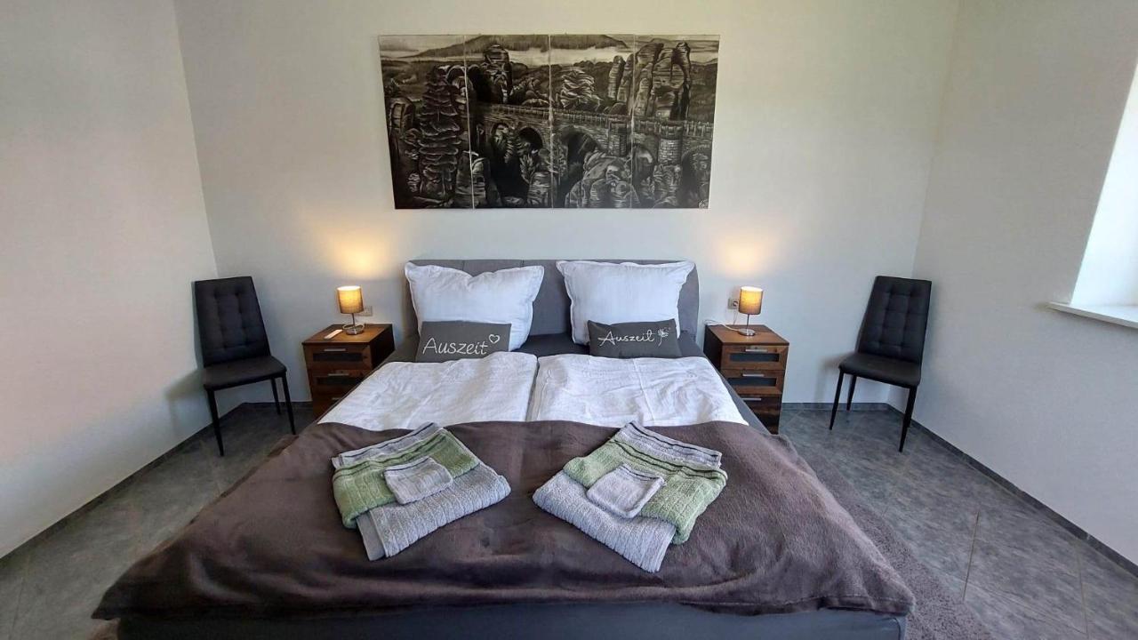 Ferienwohnung Am Hofladen Hellendorf - Saechsische Schweiz Bad Gottleuba-Berggiesshuebel Bagian luar foto
