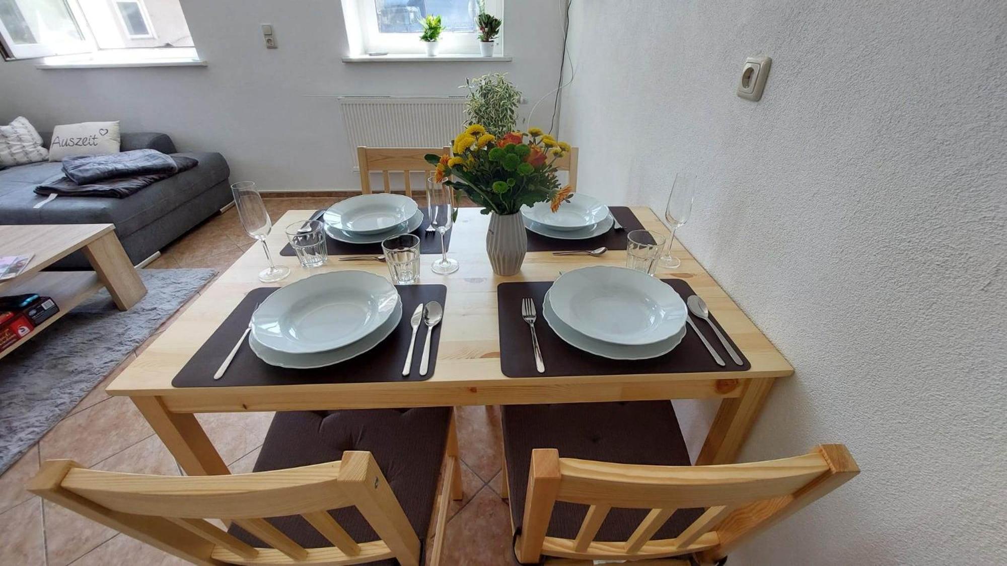 Ferienwohnung Am Hofladen Hellendorf - Saechsische Schweiz Bad Gottleuba-Berggiesshuebel Bagian luar foto